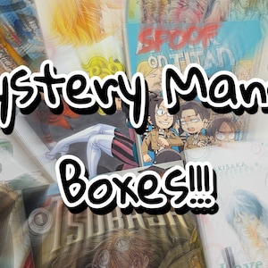 Used English Manga Mystery Box - Great Gift - Shonen, Shojo, Vintage, Classics - Japanese Style Comic Books