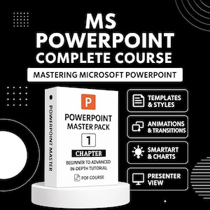 PowerPoint 完全コース PDF: プレゼンテーションデザイン、チャート、テンプレート、ガイド (デジタルダウンロード)