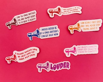 Jonas PSA Stickers - Waterproof