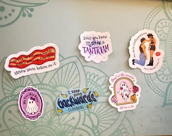 Jonas Lyric Stickers - Waterproof