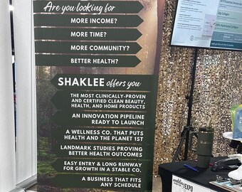 33.5x80 Retractable Banner | Shaklee Business | Digital Download for Business Events, Trade Shows & Markets