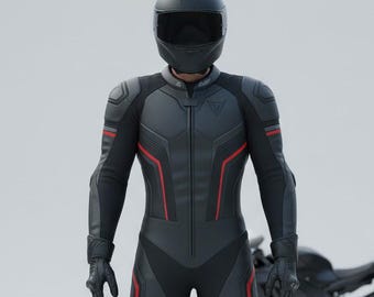 Cow Leather Motorcycle Racing Suit | CE Armored, Custom Biker Track Gear