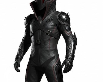 Tuta da motociclista corazzata nera Stealth / Abbigliamento protettivo da motociclista omologato CE / Abbigliamento da motociclista su misura