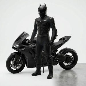 batman motorcycle suit and helmet Dark Knight Motorcycle Suit