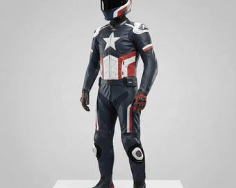 Custom Leather One Piece Motorcycle Racing Suit | Track Riding Gear