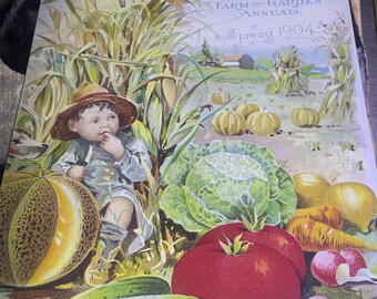 Vintage Currie Bros. Co. 1904 metalen bord met zadencatalogus – muurdecoratie boerderijtuin