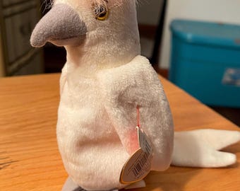 Vintage Ty Beanie Baby Kuku the Cockatoo 1997 gepensioneerde pluche vogel speelgoed origineel authentiek