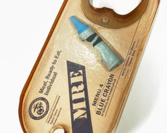 USMC Crayon MRE Bottle Opener, Marine Gag Gift, Military Humor Bar Tool, Veteran Gift, Marine Corps Birthday Gift