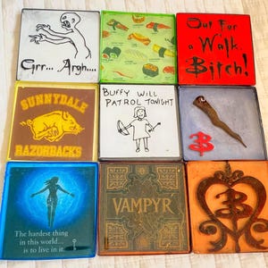 Buffy the Vampire Slayer Coasters / Magnets