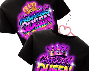 Zodiac Queen Graphics Bundle: Canva Templates for Astrology Merch (Digital Download)
