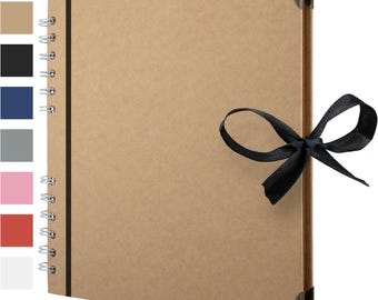 Kraft Paper Scrapbook Album 60 Pages 8x8 Inch, Memory Photo Book for Scrapbooking Art Journal Craft Projects
