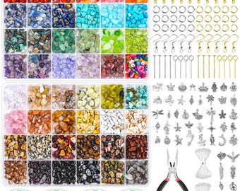 Crystal Beads Jewelry Making Kit – 48 Colors, DIY Supplies