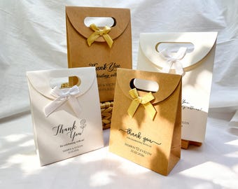 Thank You Gift Bags/Wedding Gift Bags/Thank You Wedding Favor/Wedding Welcome Bags for Guests/Bridesmaid Gift Bags/Personalized Party Bags