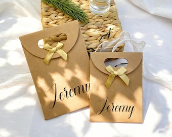 Custom Gift Bags with Name/Bridesmaid Gift Bags/Personalized Gift Bags for Birthday or Event Party/Party Favors Bags/Christmas Gift Bags