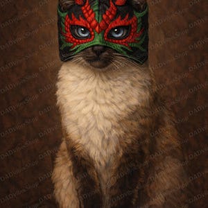 Luchador Mask for Cats - Etsy