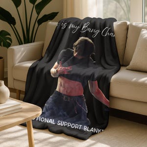 Cozy Bang Chan Support Blanket,Kpop Skz Fans Christmas Gift,This is my Bang Chan Blanket,Stray Kids Tour Merch,Birthday Gift for Skz Fans image 5