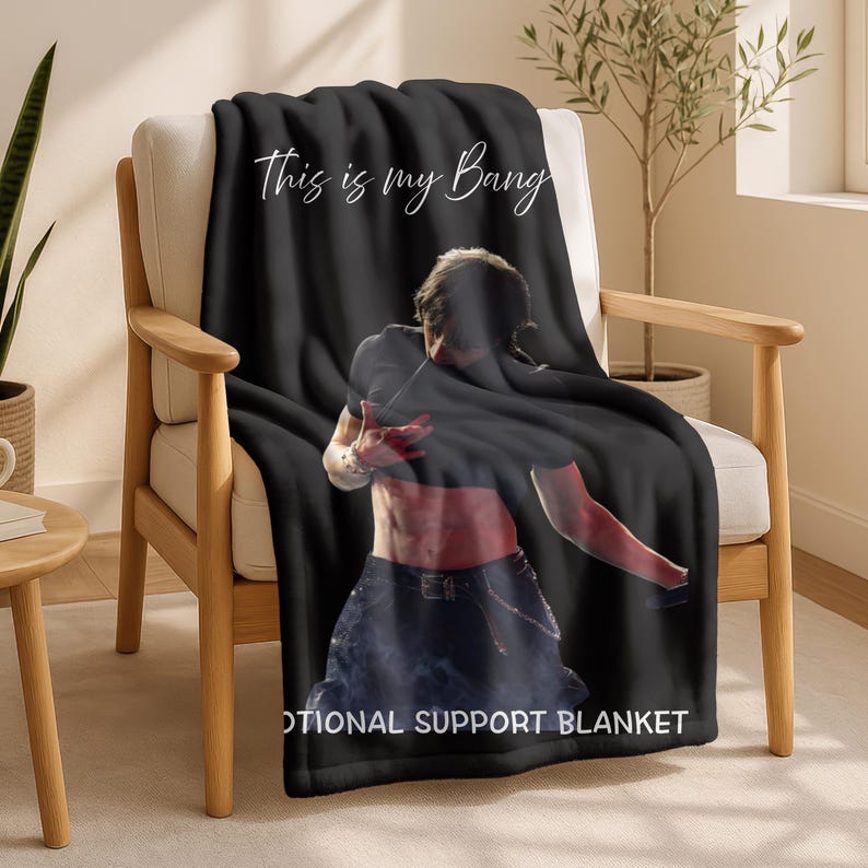 Cozy Bang Chan Support Blanket,Kpop Skz Fans Christmas Gift,This is my Bang Chan Blanket,Stray Kids Tour Merch,Birthday Gift for Skz Fans image 3