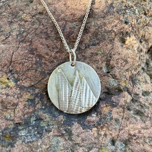 Three Peaks Pendant/Three Peaks Sterling Necklace / Art Deco Necklace