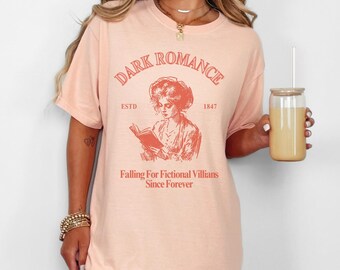 Dark Romance T-Shirt: Vintage Style Tee for Fictional Villain Lovers