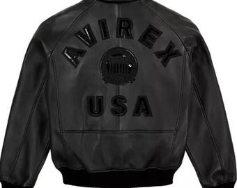 Avirex 75th Anniversary Aviator's King Black Leather Jacket