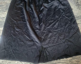 Jupe noire à enfiler pour femme, taille L, MOVIE STAR 7-2001B, dentelle 19 po. de long