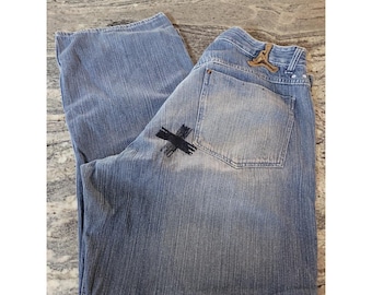 Jeans Air Jordan 20th Anniversary 2005 taille 40 x 34 (38 x 31) Baggy Distressed