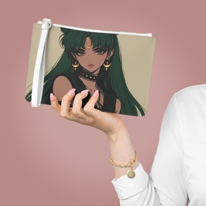 Goddess Pluto Clutch | Sailor Pluto, anime fan art, gift for girls, gift for teens, anime accessories