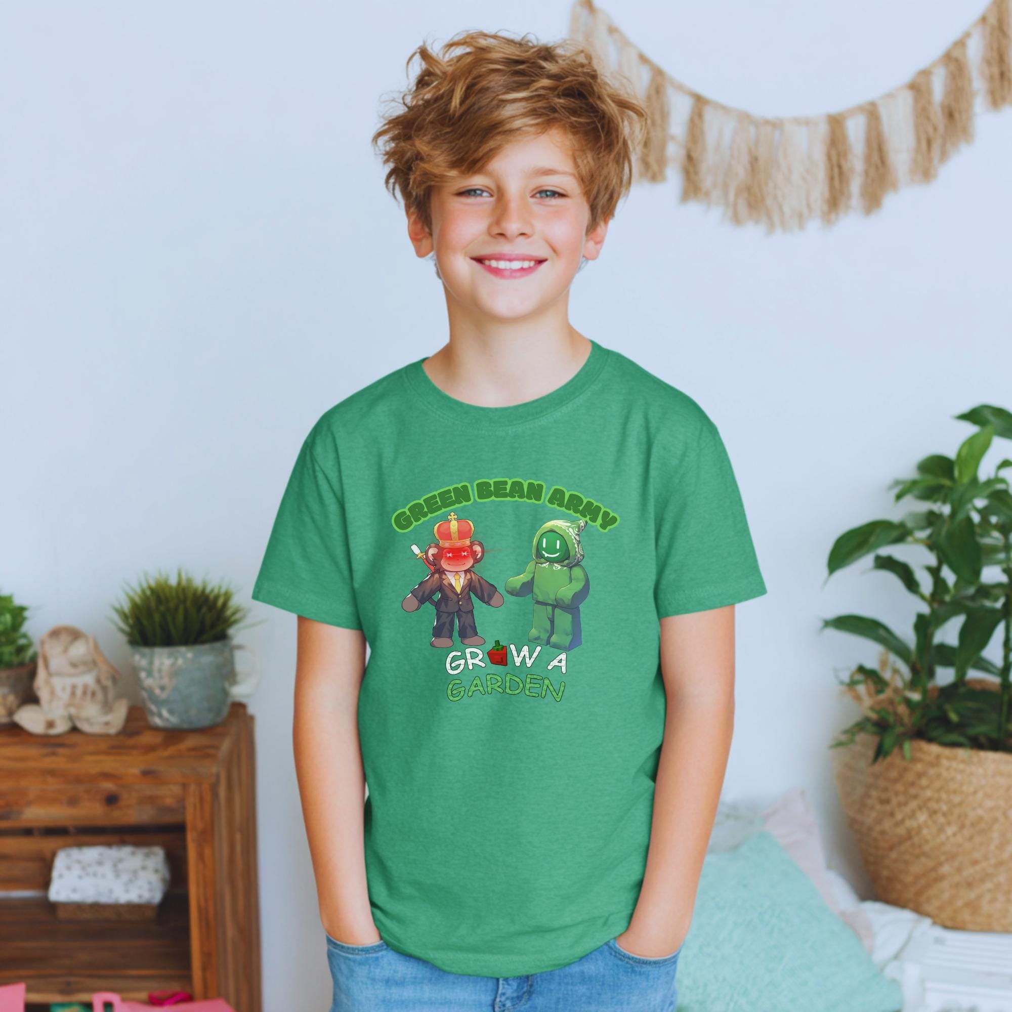 Grow a Garden YOUTH Jandel Green Bean Army YOUTH T-shirt | Gift