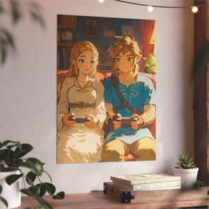 Link & ZeldaGaming | Digitaler Download, bedruckbares SET, Handy Hintergrund, Wallpaper, 3 Dateien