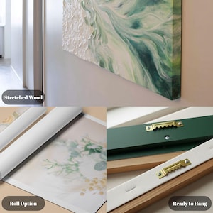 Elegant Ballerina Dance Canvas Wall Art, Flowing Fabric Design, Soft Pastel Home Decoration, Modern Ballet Artwork, Ready to Hang image 10
