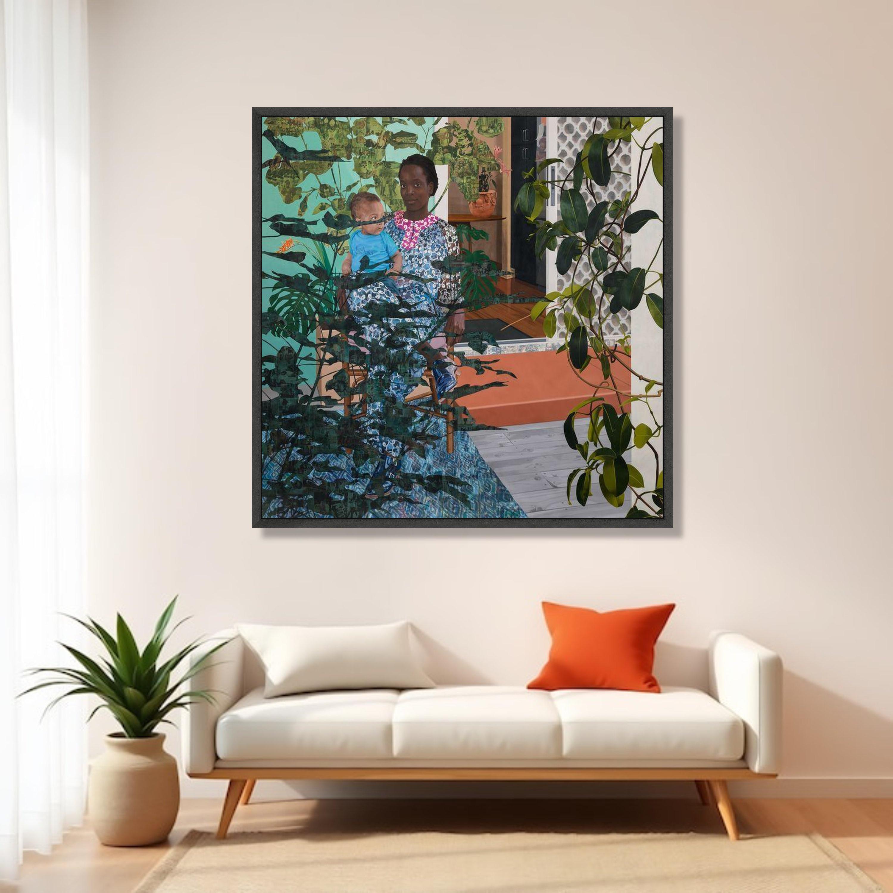 Njideka Akunyili Crosby Portrait Canvas, Mother and Child Wall Art ...
