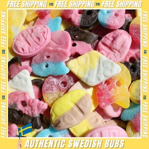 Authentic BUBS Customizable Swedish Candy Mix: Vegan, Gluten Free, Fresh. Free & Fast Shipping!