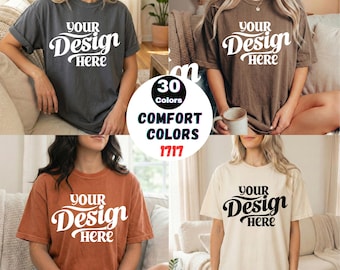 Comfort Colors 1717 T-Shirt Mockup Bundle | 30 Colors (Digital Download)