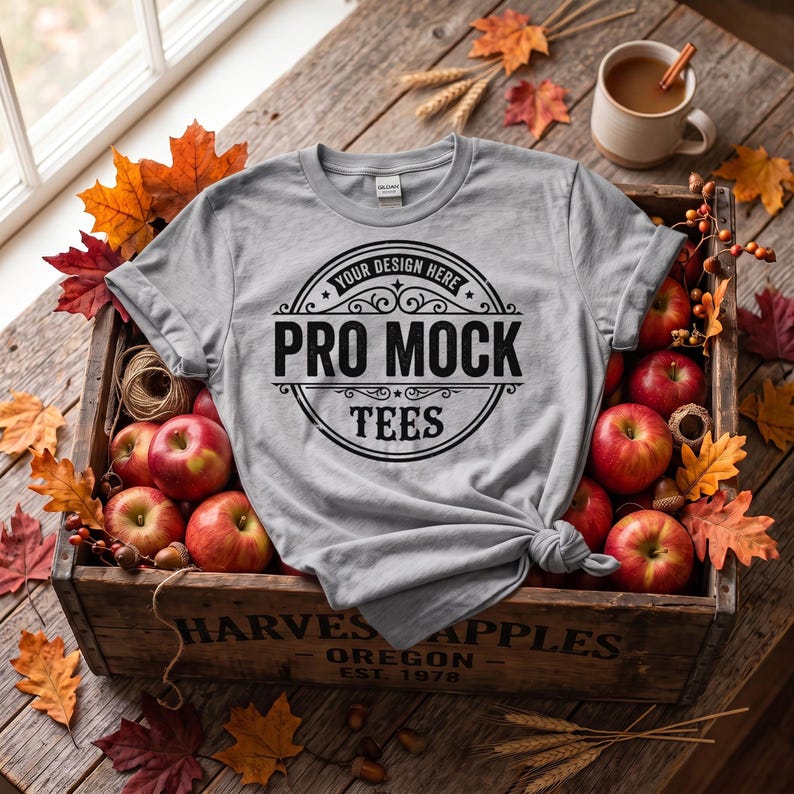 Gildan 64000 Fall Tshirt Mockup Bundle, 65 Colors Flat Lay (Digital Download) image 7