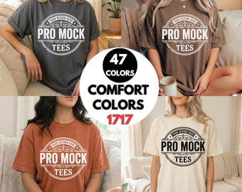 Comfort Colors 1717 T-Shirt Mockup Bundle | 47 Colors (Digital Download)