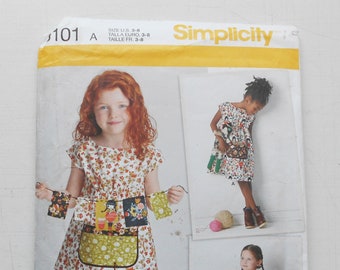 Simplicity 8101, Size 3,4,5,6,7,8; UNCUT, Out of Print, Dress and Tunic Pattern