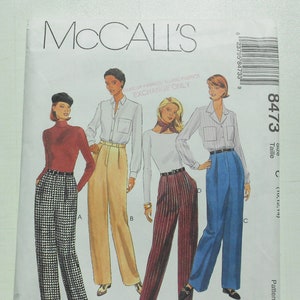 McCall's 8473, Size 10,12,14 UNCUT, Out of Print, Vintage, Pants Pattern image 1