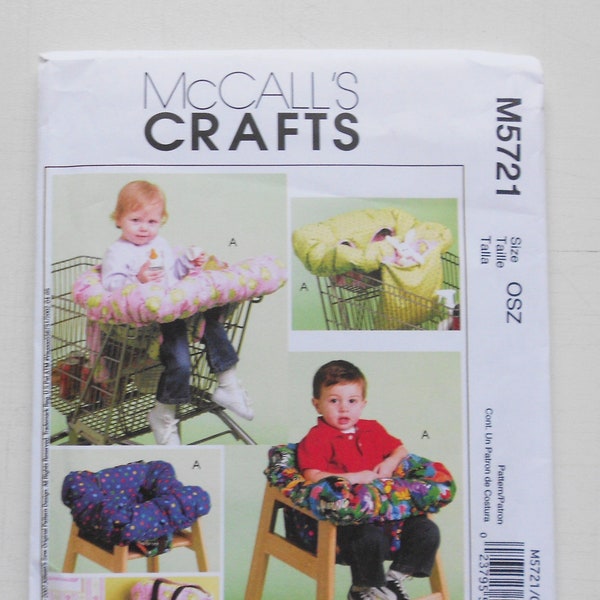 McCall's 5721, Size Osz; UNCUT, Shopping Cart Cover Pattern