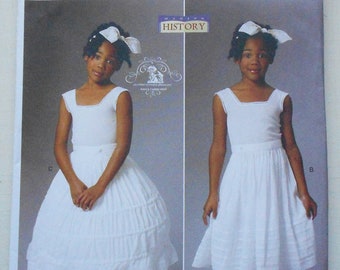 Butterick 5901, Kids Size 2,3,4,5; UNCUT, Out of Print, Split Drawers, Underskirt, and Hoop Skirt Pattern, Nancy Farris-Thee