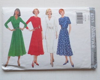 Butterick 4255, Size 12,14,16; UNCUT, Out of Print, Vintage, Dress Pattern