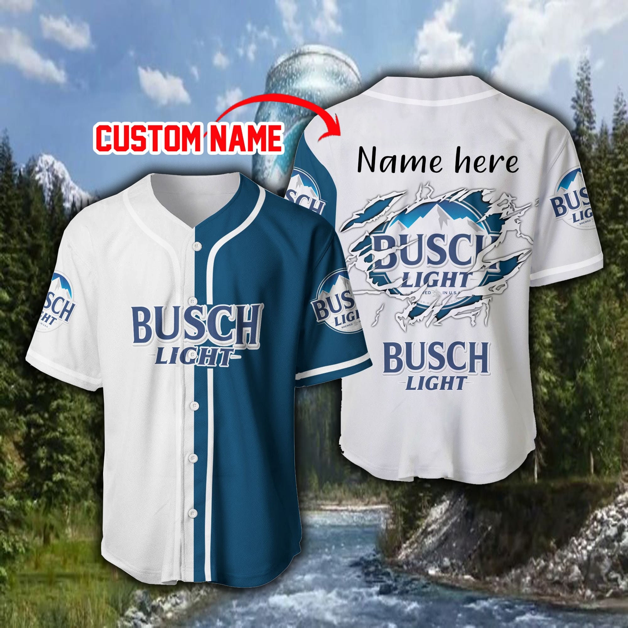 Light Beer cracks custom name Baseball Jersey