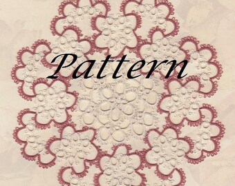 Tatted Doily Pattern: Vintage Accent Design (PDF Pattern)
