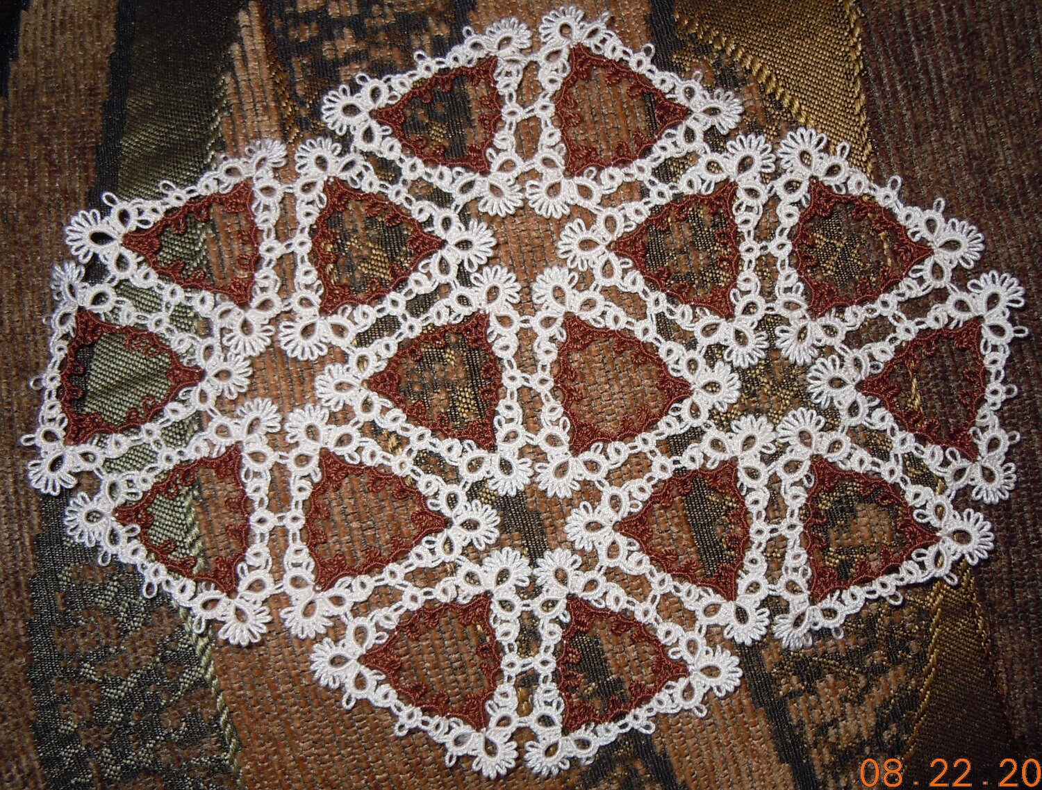 Tatted DOILY Readymade Tatting My ORIGINAL Pattern Versatile Etsy