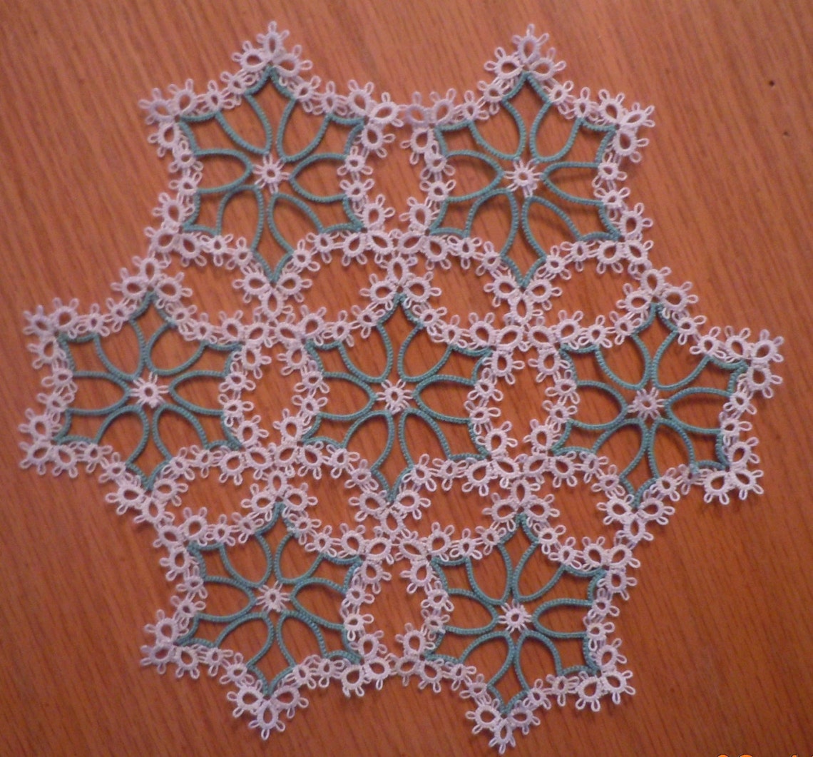 Tatted DOILY Tatting Ready Made PAULINA Pattern in My Etsy