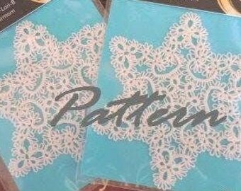 LACEMAKERMOMs  Tatted Starflake Pattern: Christmas Ornament, Star of David (PDF Pattern)