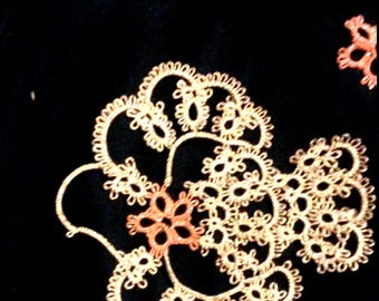 Handmade Tatted Dove Ornament – 4" Tatting Christmon Gift