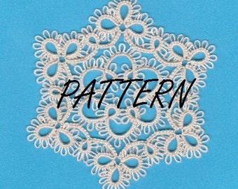Tatted Snowflake and Doily Pattern: LACEMAKERMOMs Lacey Design (Pattern Only)