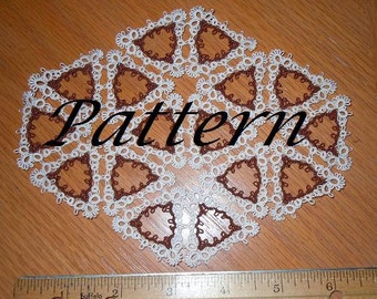 Tatted LACEMAKERMOMs  VERSITILE  TRIANGLE  Tatting Pattern: Versatile Design (Pattern Only)