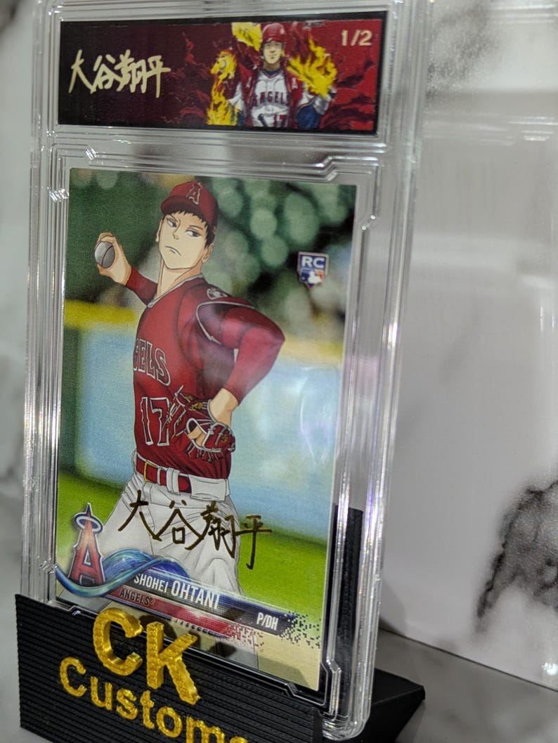 Shohei Ohtani Custom 2018 Topps Rookie Anime Kanji Autograph 1/2 - Etsy
