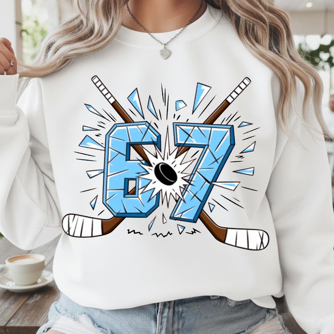 67 Hockey Drip PNG, Funny Sports Meme Ice Hockey Clipart Digital File ...